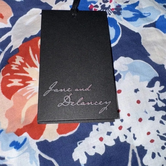 NWT Jane Delancey Boho Bell Sleeve Floral Flower Shirt 100% Cotton Blouse XL - Picture 5 of 8